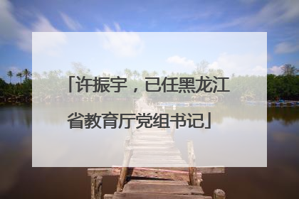 许振宇，已任黑龙江省教育厅党组书记